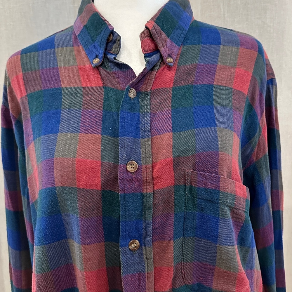 Vintage Plaid Button Down Men’s XL